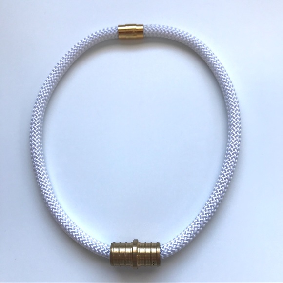 White rope necklace - multiple ways to wear it - Picture 5 of 11